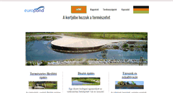 Desktop Screenshot of europond.hu